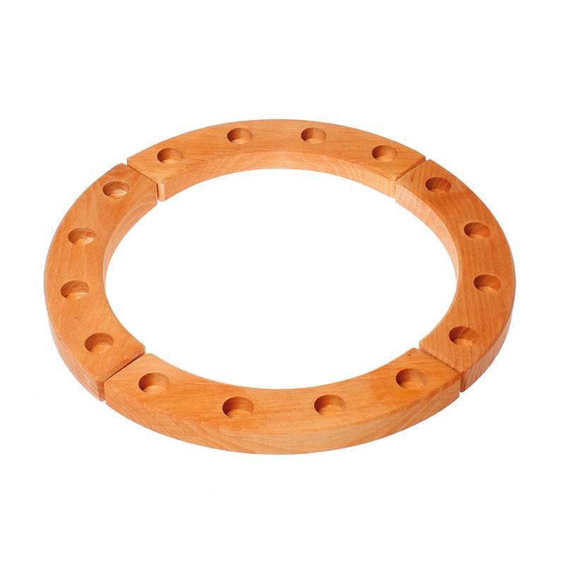 Wooden Rounds And Key Rings Wooden Discs With Holes And Ring - Temu