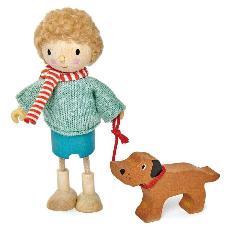 Tender Leaf Toys Dollhouse Wooden Pet Dog Set