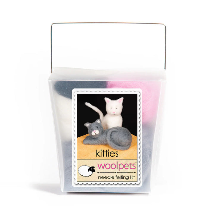 Kitties needle felting kit by Woolpets.