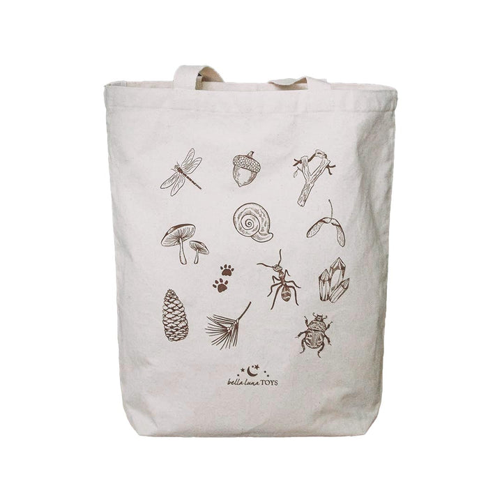 Nature Treasure Hunt Canvas Book Tote