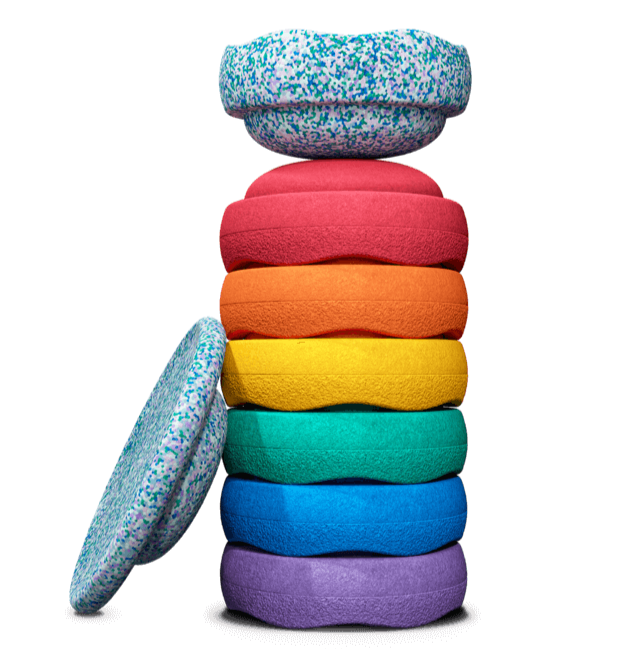 Winter special - Rainbow Stepping Stones with Super Cool element + free super cool balance board