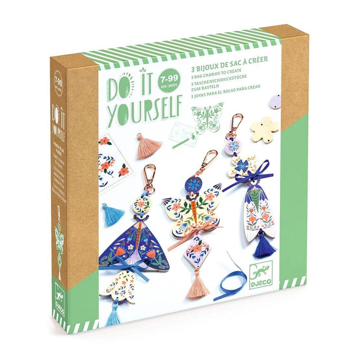 Do It Yourself Butterfly Keychain Craft Kit Box