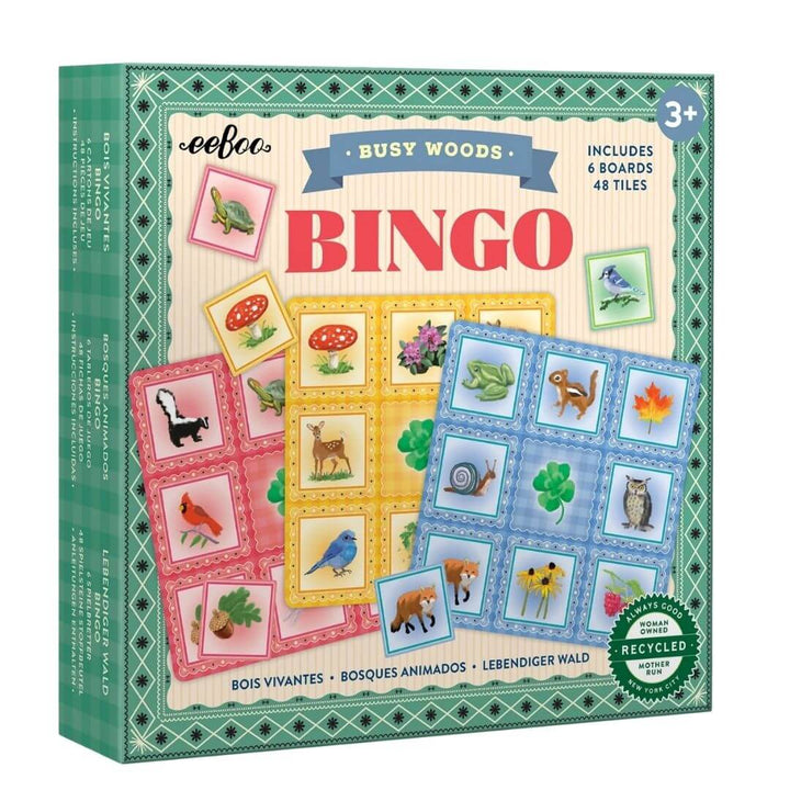 Busy Woods Bingo game by eeBoo.