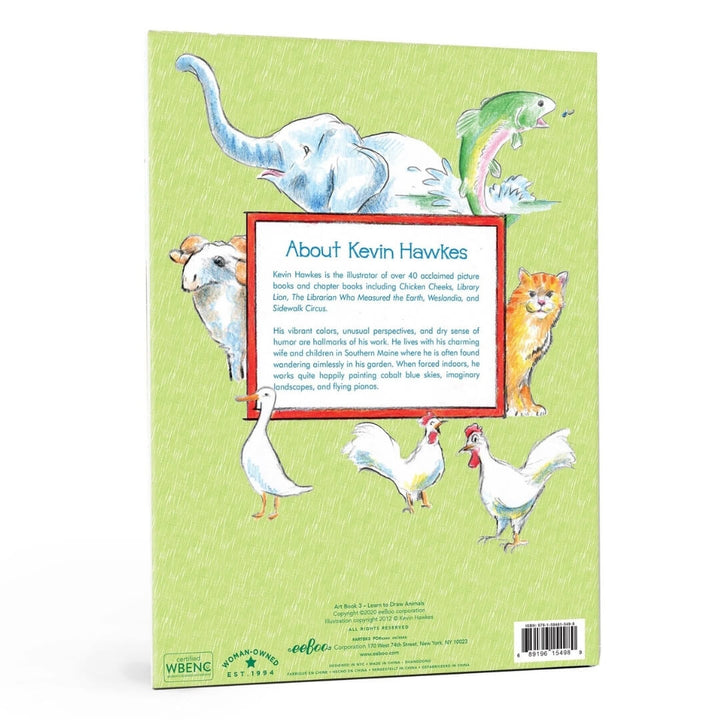 Learn to Draw Animals Book back cover.