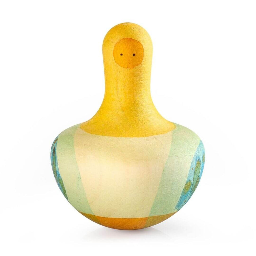 Grapat Flowing Yellow Bird – Hand-Painted Wooden Toy for Open-Ended Play, Made in Spain