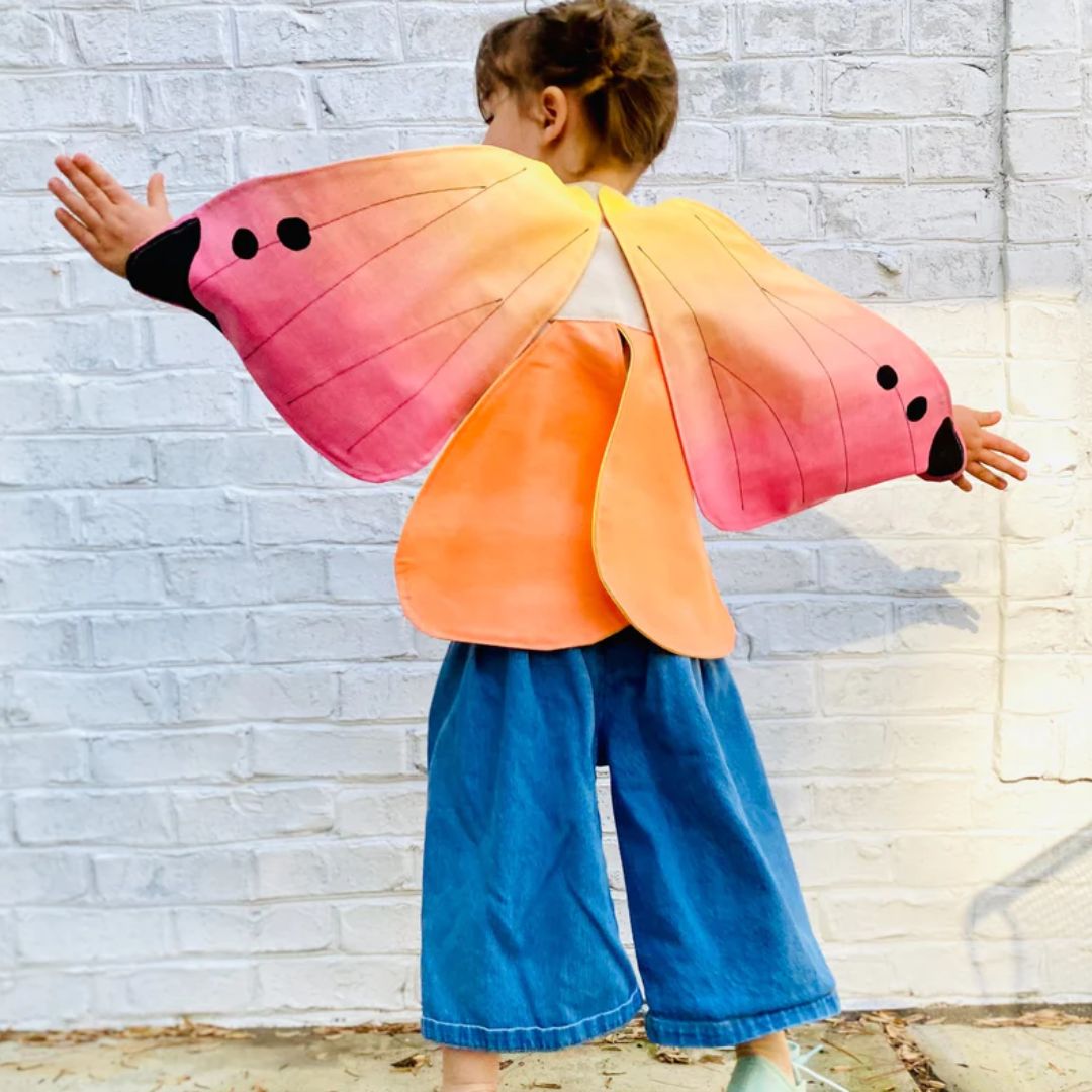 orange fairy wings