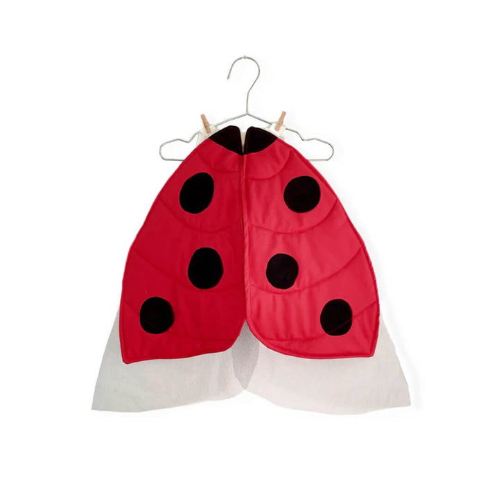 Ladybug Wings Costume with red wings with polkadots