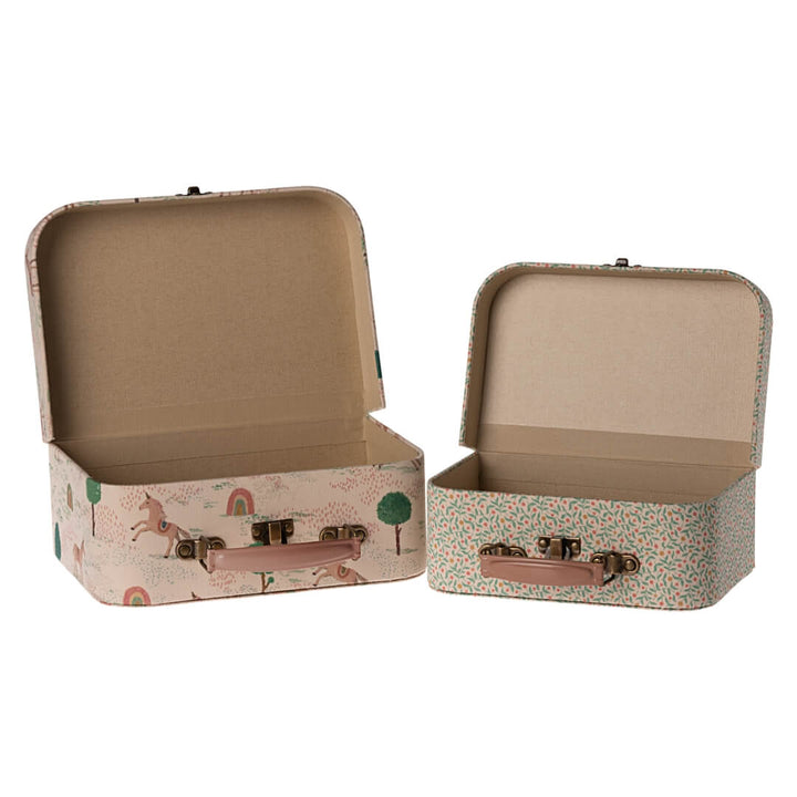 2 piece unicorn storage box suitcaases from Maileg