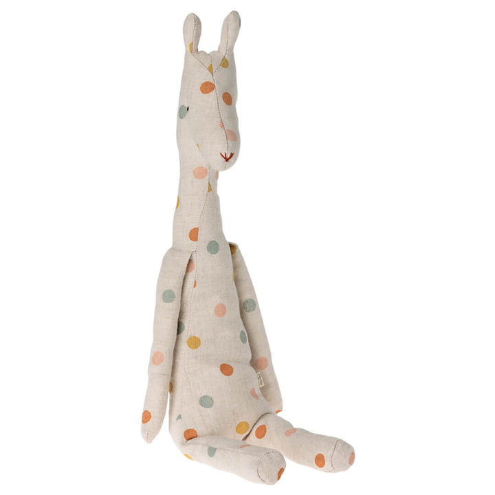 Maileg medium giraffe with colorful polkadots