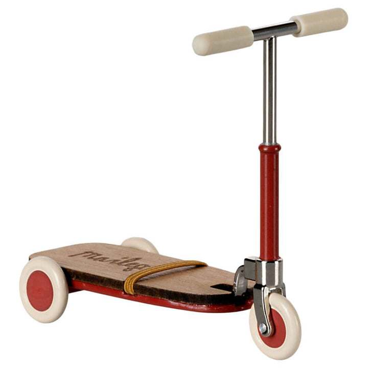 Red mouse sized scooter from Maileg