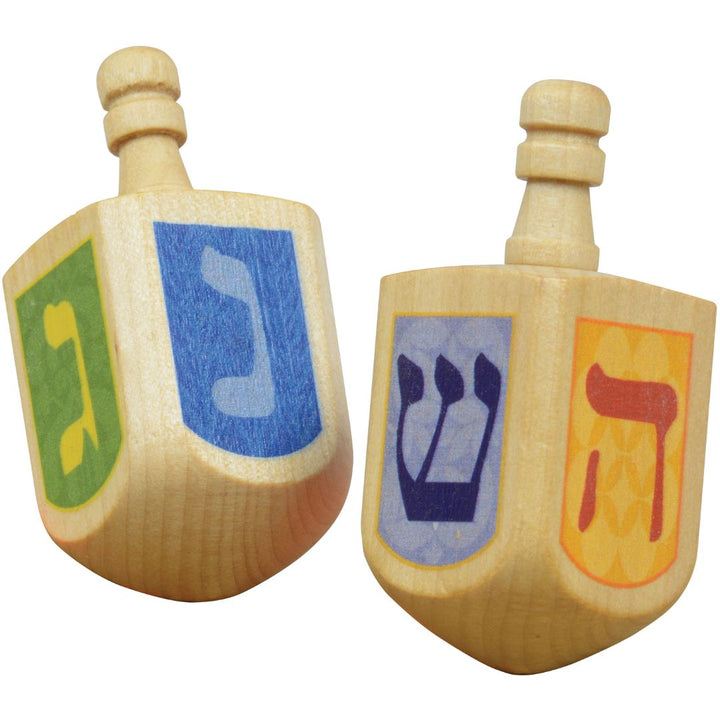 Wooden Dreidels Game Kids-Wooden Toys-Bella Luna Toys