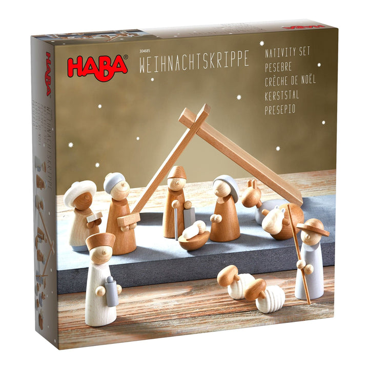 Natural Wood Nativity Set - HABA USA