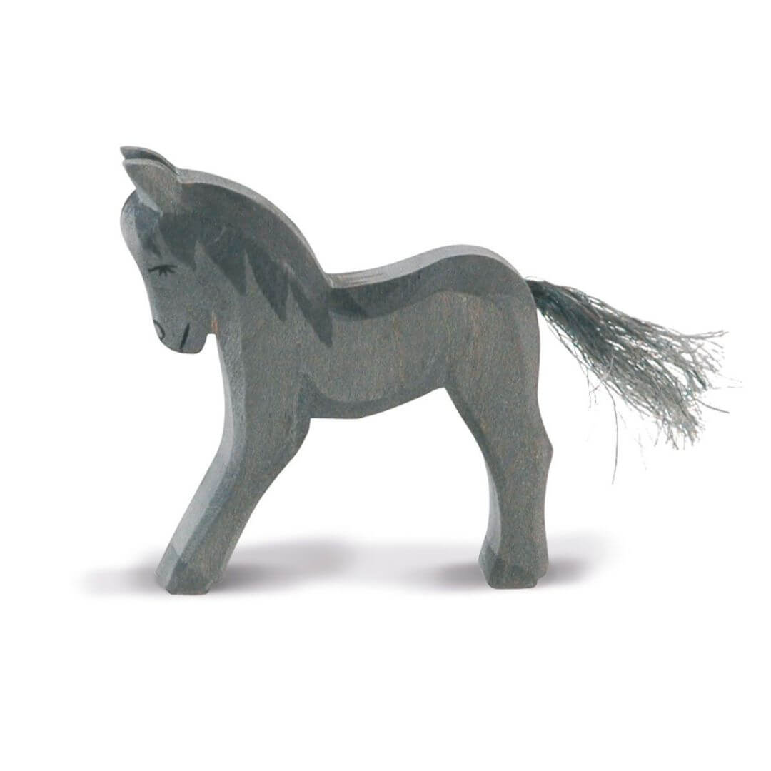 Ostheimer wooden horse figure - charcoal colt