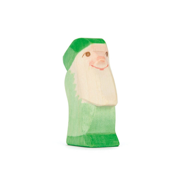 Green Ostheimer wooden dwarf figure.