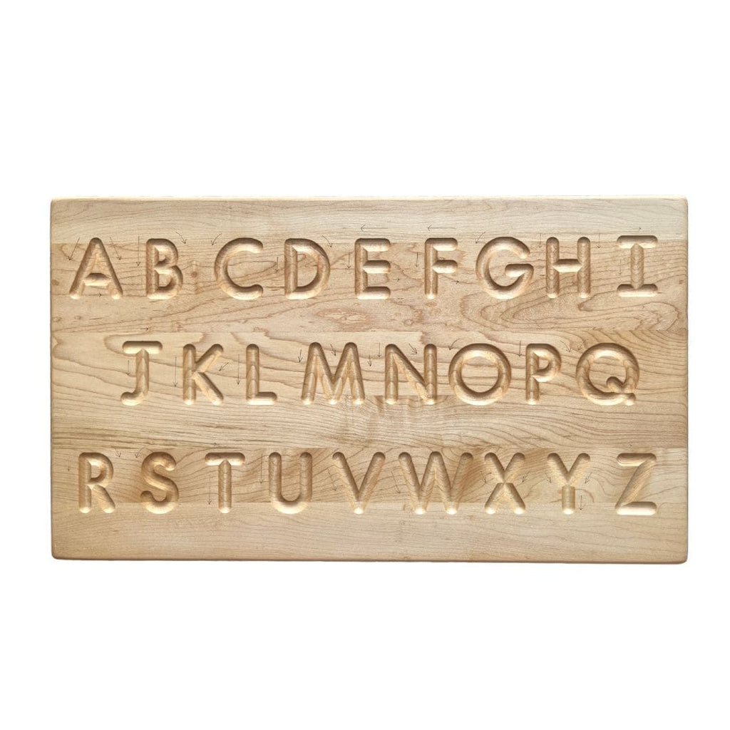 Begin Again - Wooden Alphabet & Numbers Tracing Board Lowercase - Hazel  Baby & Kids