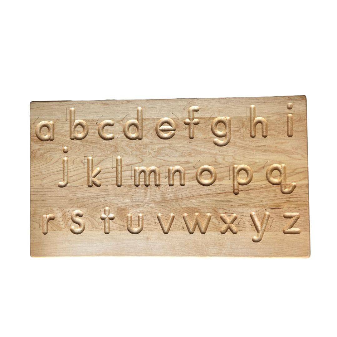 Wooden Alphabet Tracing Board, Double-Sided Wood Letters Tracing Tool Learning to Write ABC Educational Montessori Toys Game Gift, Size: 08 in