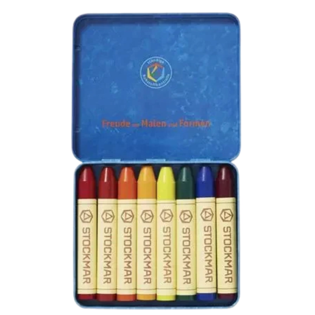 XMMSWDLA Crayons For Kids Ages 4-8 Blue Pen8-In-1 Rotating Multi
