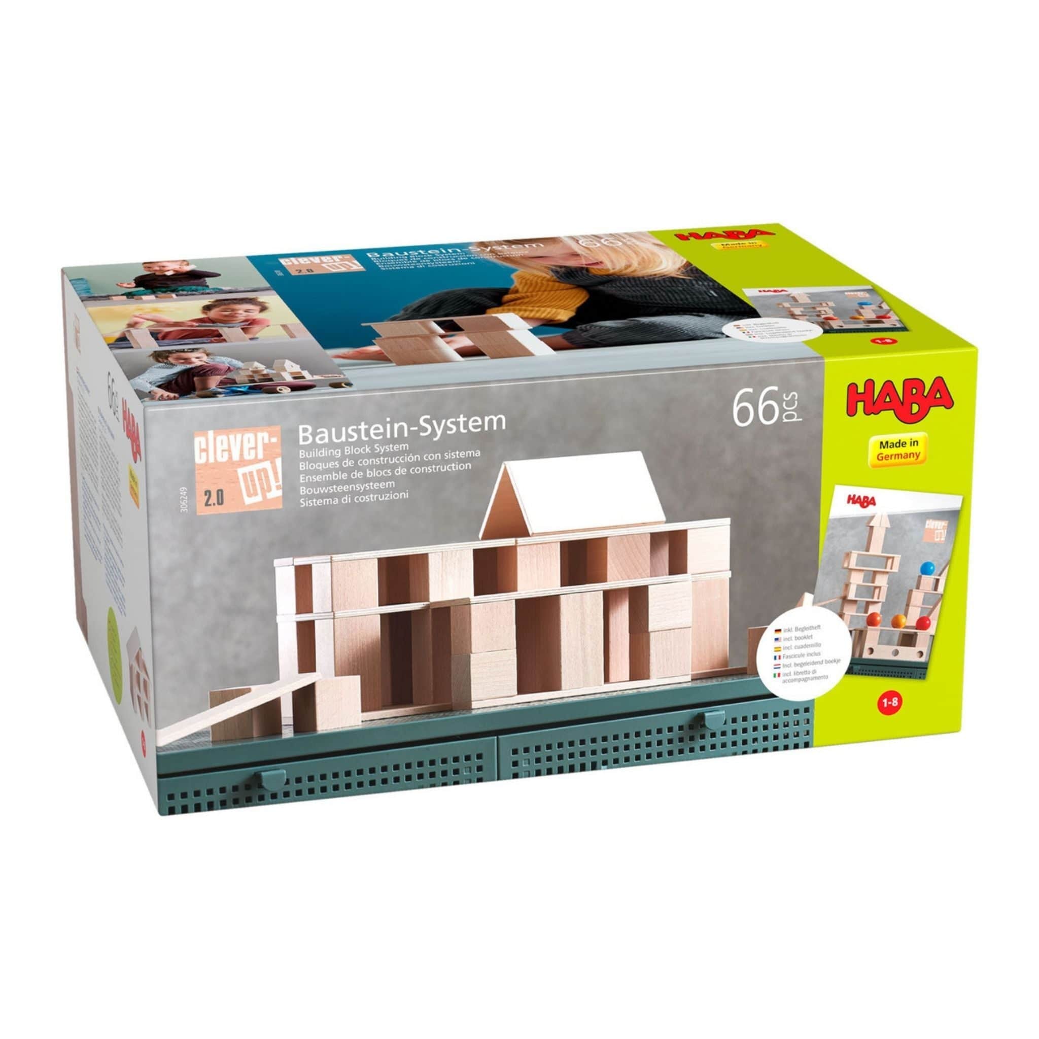HABA Clever Up! Unit Wooden Block Building System 2.0