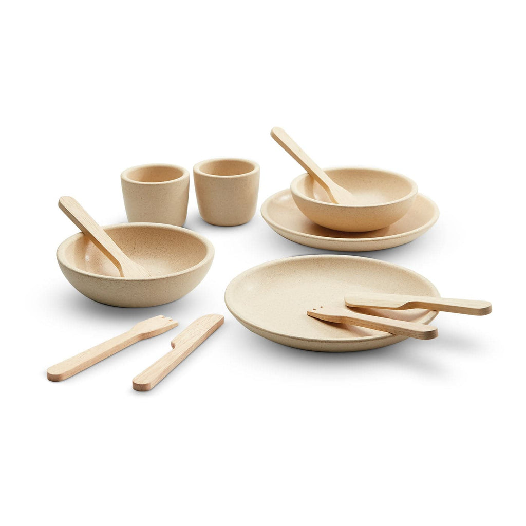 Wooden Tableware Set - Herbal Palette