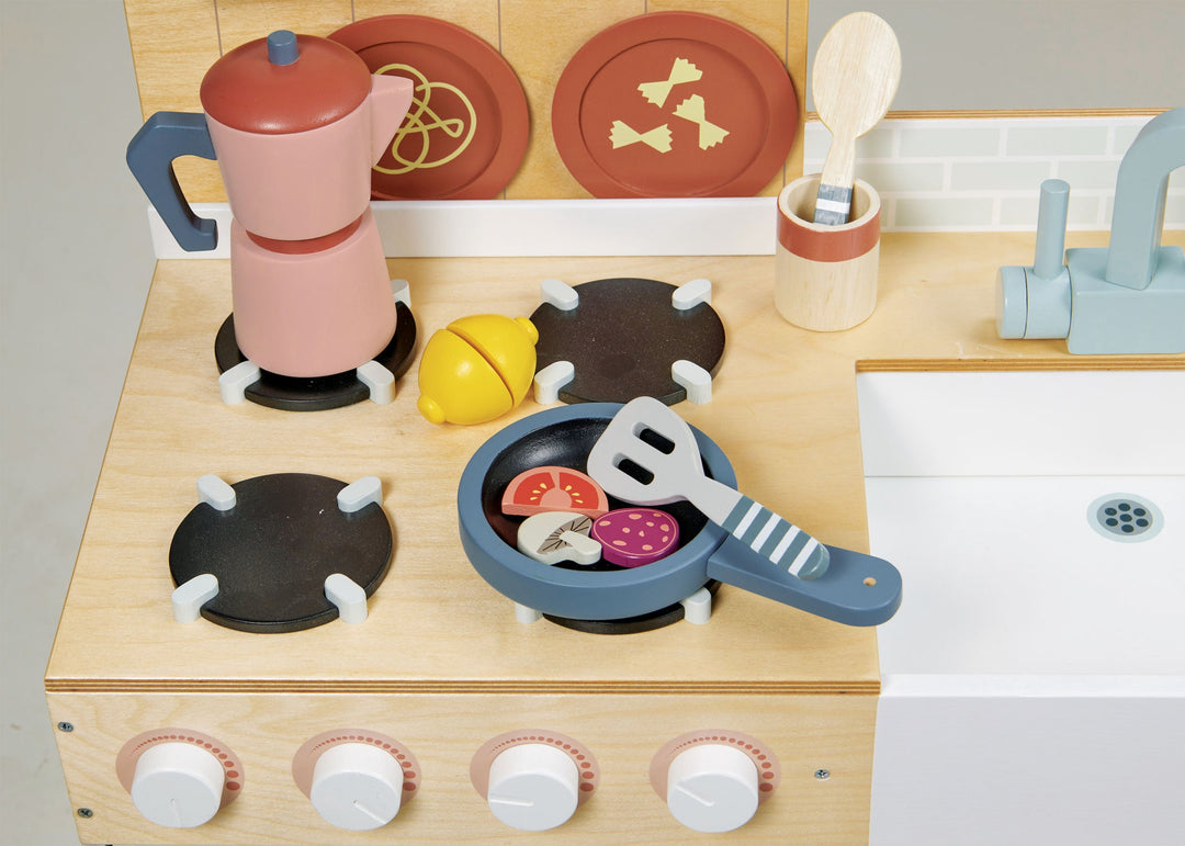Pretend Play Kitchen Toys Wooden Montessori Kitchen Toys Pots And Pans Kitchen  Set For Kids 10 Pieces Wooden Cooking Utensils - AliExpress