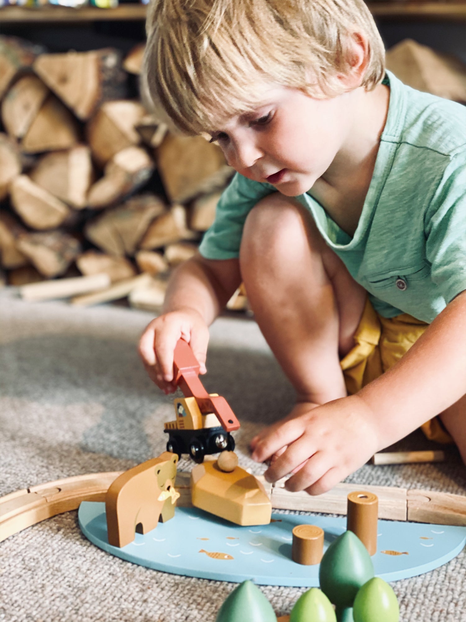 Wild Pines Wooden Train Set