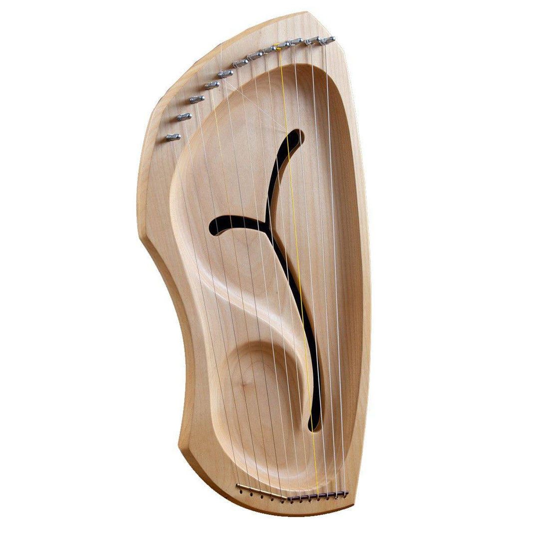 Lyre harp, 12 String Diatonic Lyre Musical Instrument, Ash Wood 