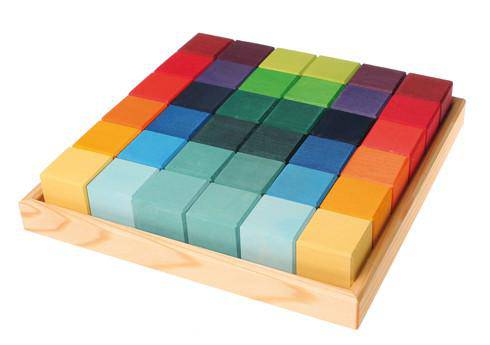 Square wooden deals building blocks