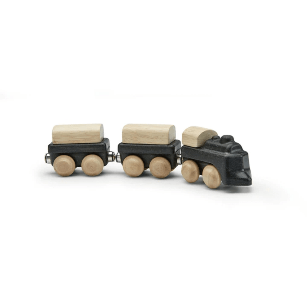 Unpainted wooden cheap trains