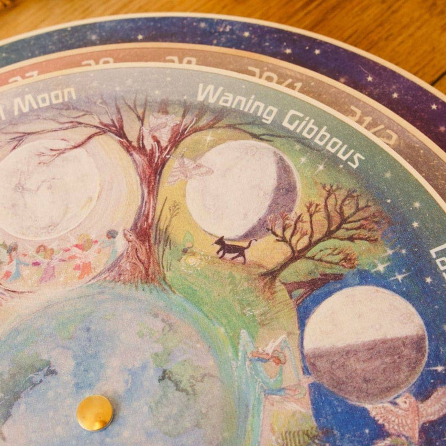 Wilded Family Perpetual Moon Wooden Calendar