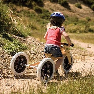 Wooden trike shop bike